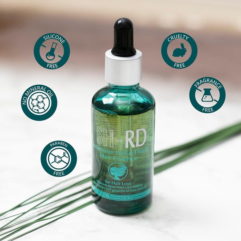 Sh Rd SH-RD Intensive Scalp Essence for Hair Regrowth & Volumizing | With Rosemary, Protein, Vitamin B5 | Lightweight Serum for Thinning Hair - 50ml/1.69oz - Image 4